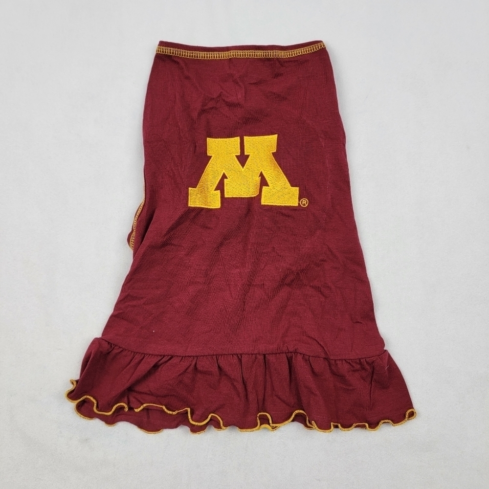 NWT All Star Dogs Minnesota Golden Gophers ruffle cheerleader dog shirt